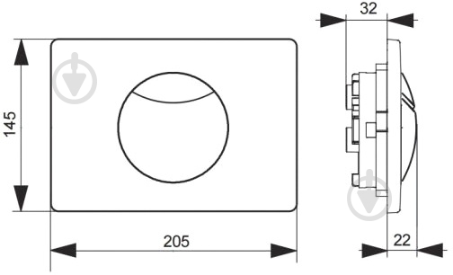 Панель смыва Villeroy & Boch ViConnect (92248569) - фото 2