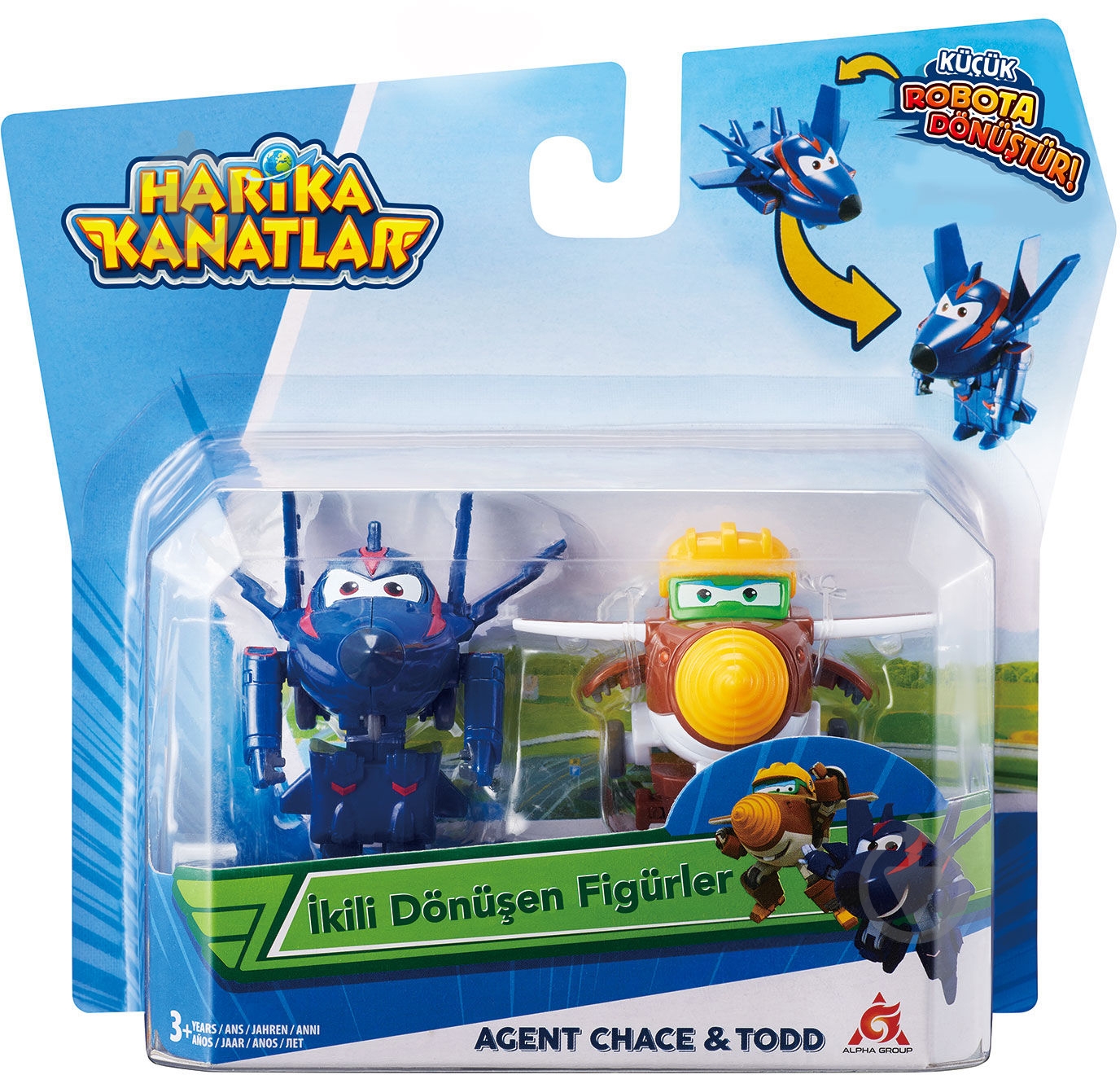 Игрушка-трансформер Super Wings Todd&Agent Chace EU720030B - фото 1 Игрушка-трансформер Super Wings Todd&Agent Chace EU720030B - фото 1