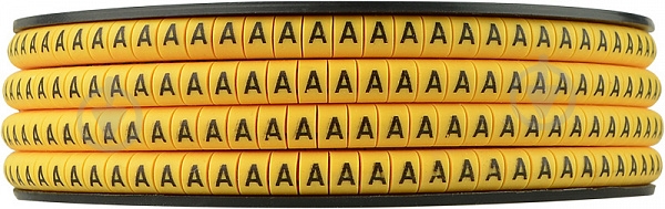 Маркер кабельний Аско-Укрем EC-1 - A жовтий - фото 2