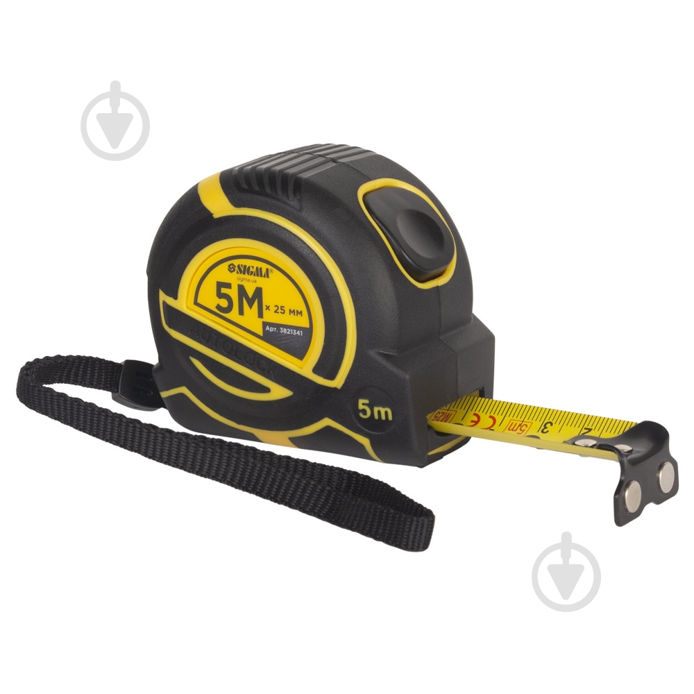 Рулетка Sigma ClickLock 3821341 5 м x 25 мм - фото 1 Рулетка Sigma ClickLock 3821341 5 м x 25 мм - фото 1