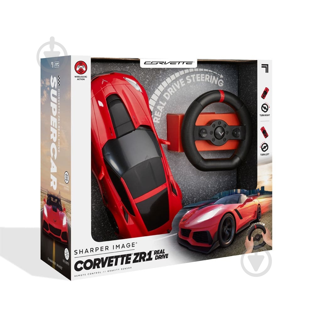 Автомобиль на радиоуправлении SHARPER IMAGE CORVETTE ZR1 1:16 1212016951 - фото 1 Автомобиль на радиоуправлении SHARPER IMAGE CORVETTE ZR1 1:16 1212016951 - фото 1