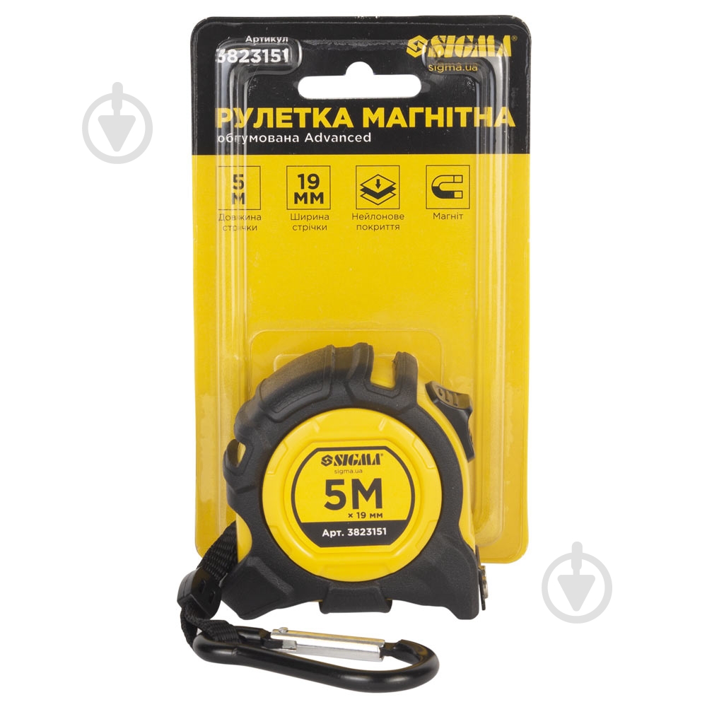 Рулетка Sigma Advanced 3823151 5 м x 19 мм - фото 8