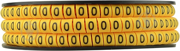 Маркер кабельный Аско-Укрем EC-2 - 0 желтый - фото 3