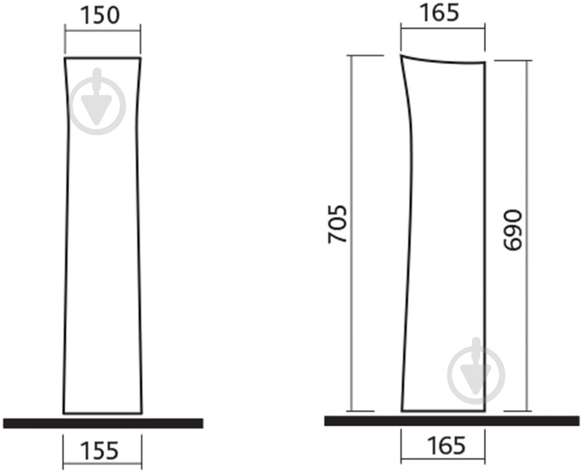 Пьедестал Kolo SOLO IDOL 7700000U - фото 3