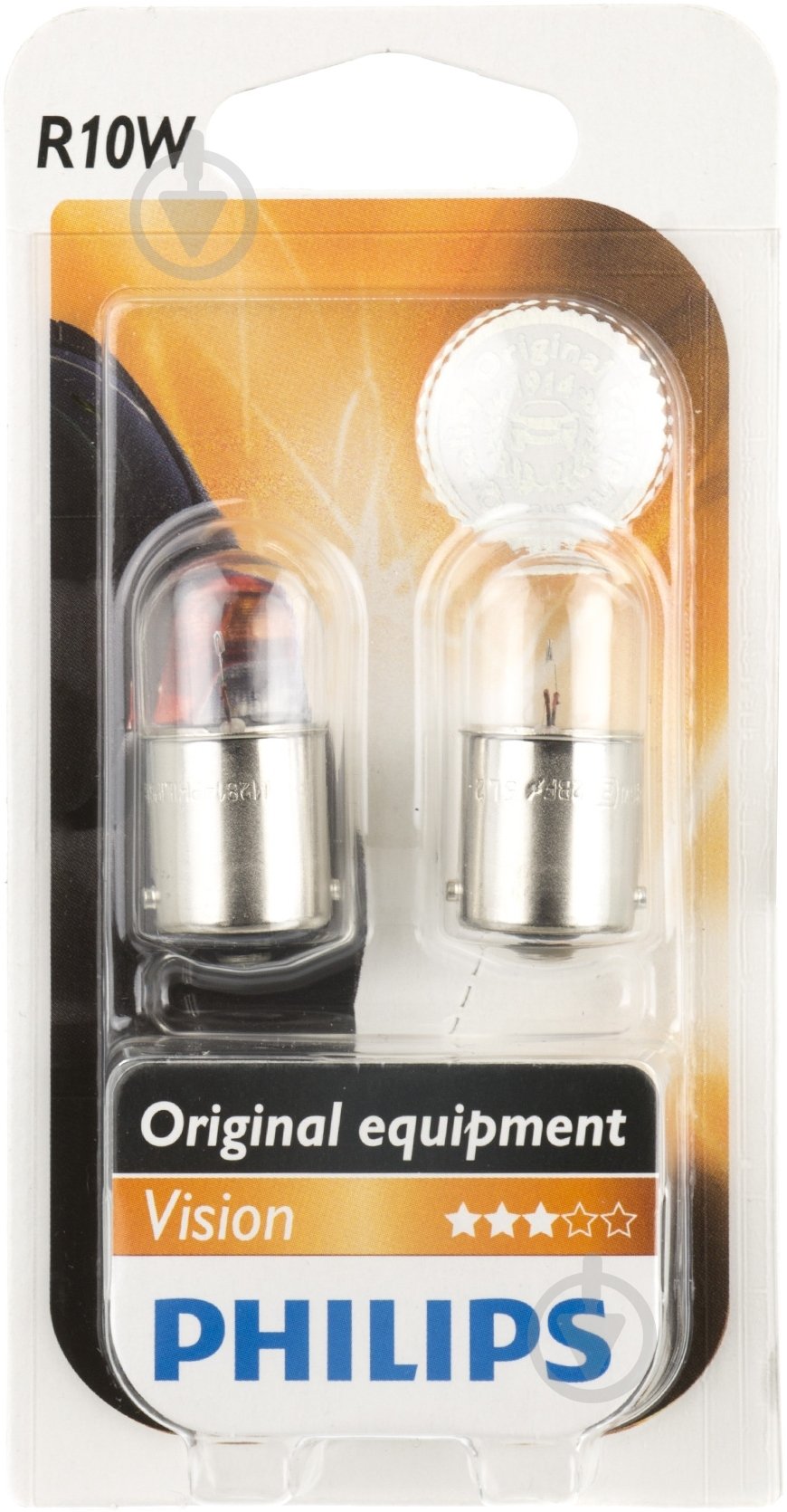 Автолампа розжарювання Philips Vision 10 Вт 2 шт.(12814B2) - фото 1 Автолампа розжарювання Philips Vision 10 Вт 2 шт.(12814B2) - фото 1