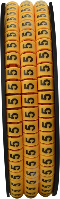 Маркер кабельный Аско-Укрем EC-2 - 5 желтый - фото 3