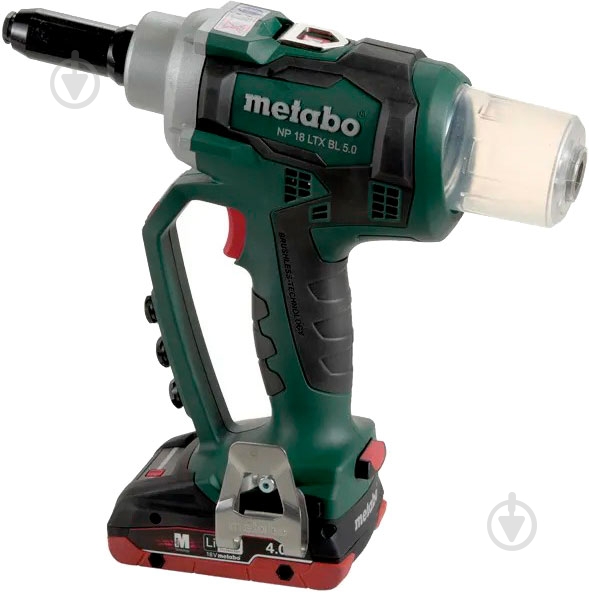 Пістолет для заклепок Metabo акумуляторний NP 18 LTX BL 5.0 619002840 619002840 - фото 9