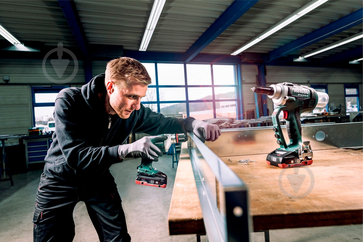 Пістолет для заклепок Metabo акумуляторний NP 18 LTX BL 5.0 619002840 619002840 - фото 13