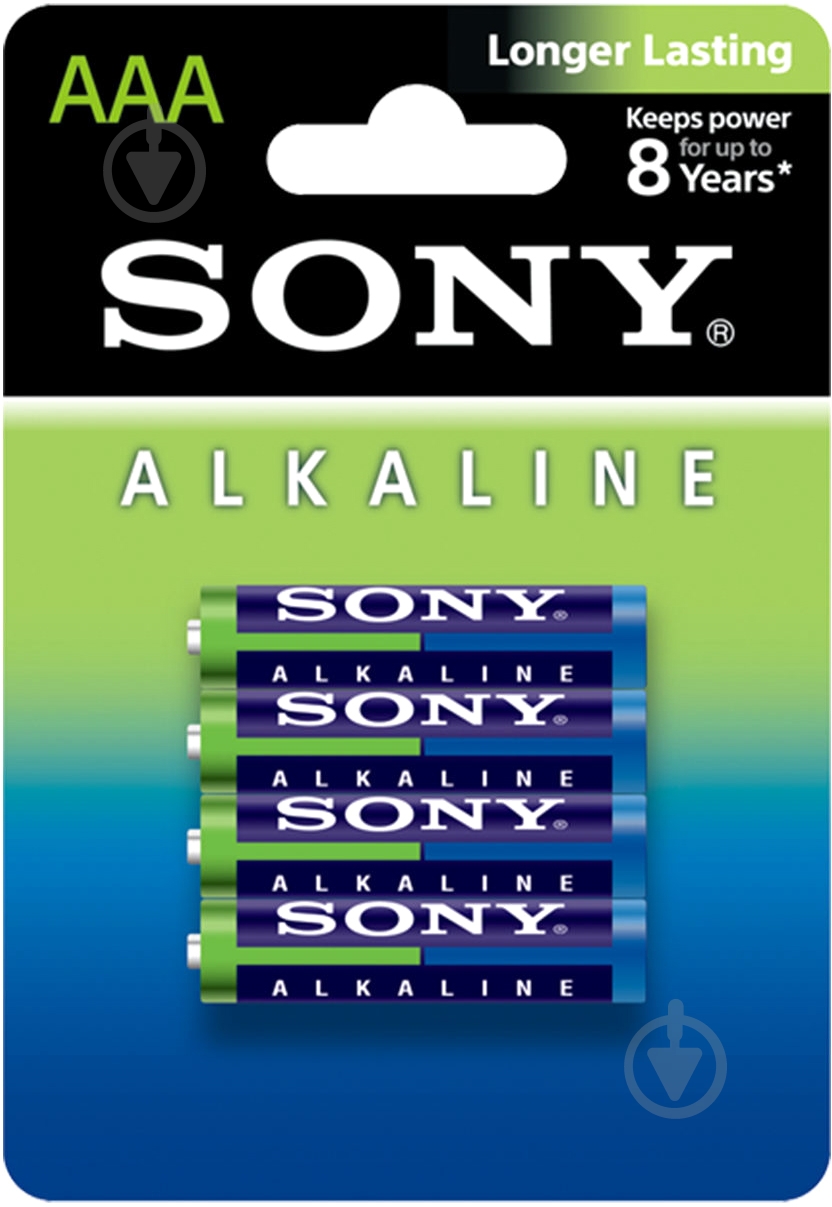 Батарейка Sony Alkaline AAA (мизинчиковые) 4 шт. (AM4LB4D) - фото 1