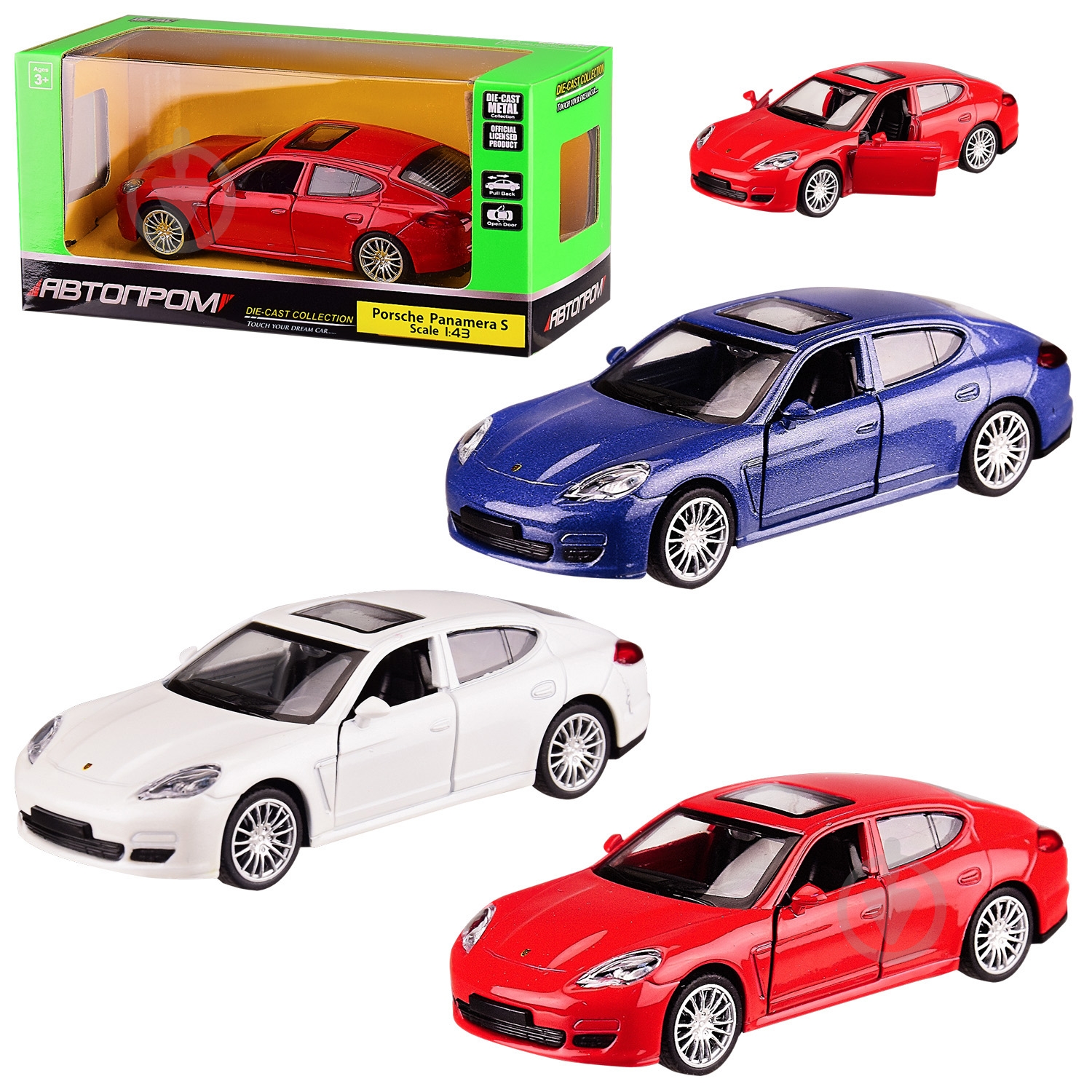 Машинка Автопром 1:43 Porsche Panamera S 4315 - фото 1