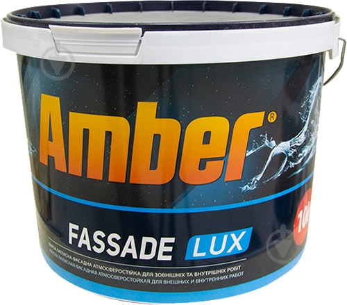 Фарба латексна Amber Fassade LUX мат білий 10 л - фото 1