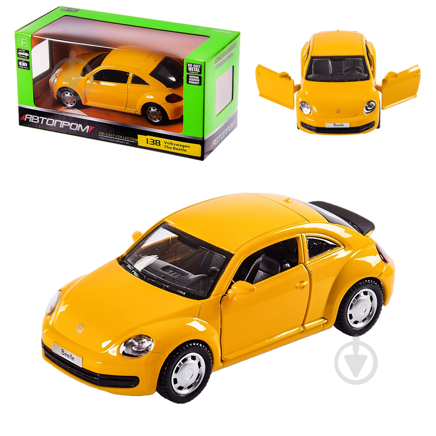 ᐉ Машинка Автопром 1:38 Volkswagen The Beetle 4349 • Купить в