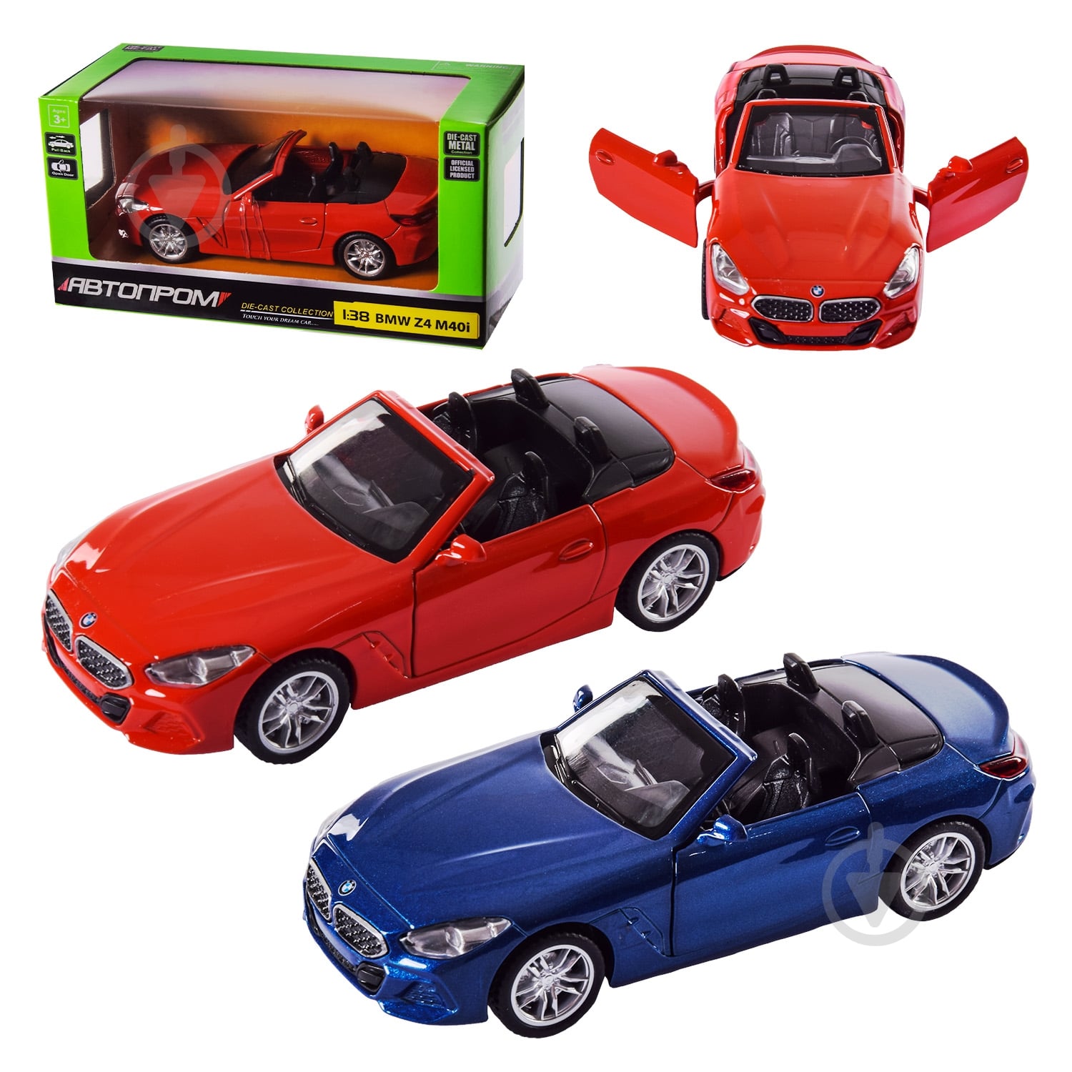 Машинка Автопром 1:38 BMW Z4 M40 4354 - фото 1