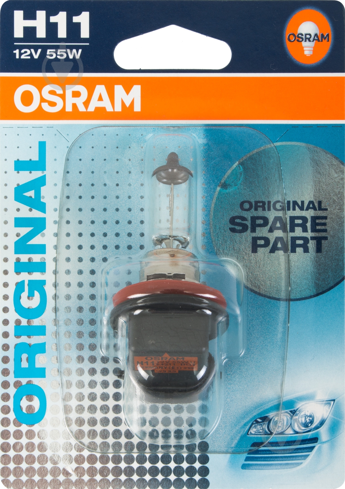 ᐉ Автолампа галогенна Osram Original H11 55 Вт 1 шт.(64211-01B