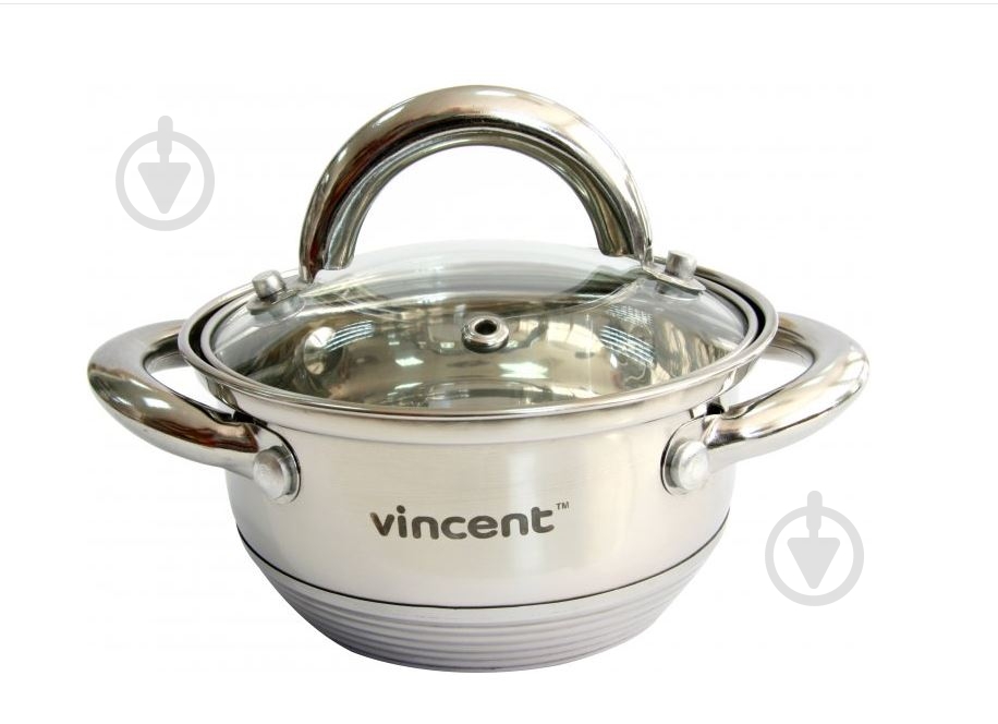 Каструля з кришкою Vincent 12 см 0,7 л VC-3167-12 - фото 1