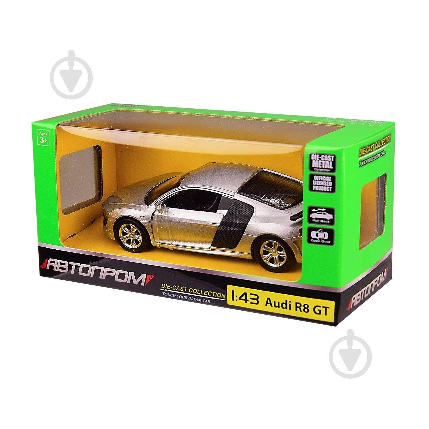 Машинка Автопром 1:43 Audi R8 GT 4319 - фото 5 Машинка Автопром 1:43 Audi R8 GT 4319 - фото 5