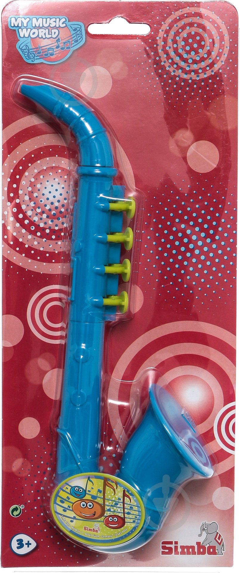 Игрушка Simba Саксофон Веселые ноты 26 см 6834045 - фото 3