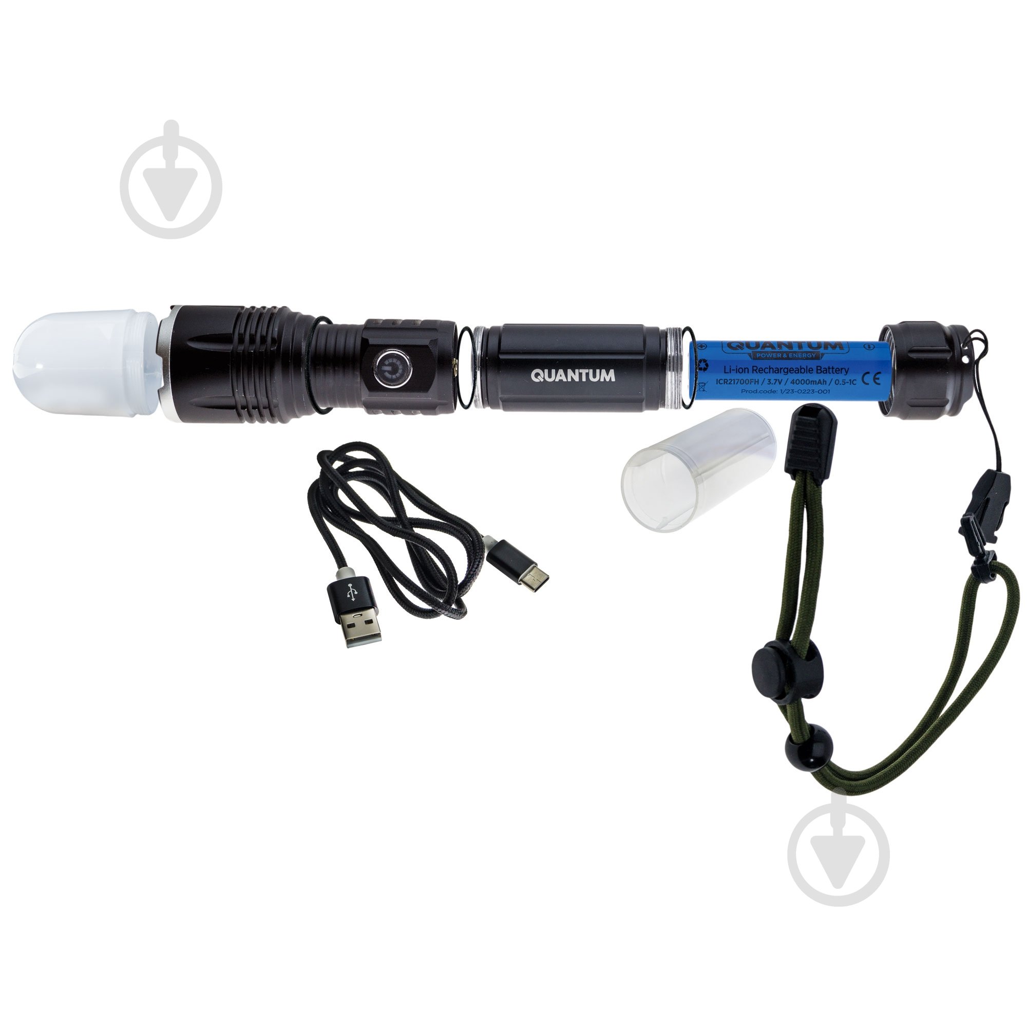 Ліхтарик Quantum Solid Highlight 10W LED 1000 Lm чорний QM-FL1021-CB - фото 13 Ліхтарик Quantum Solid Highlight 10W LED 1000 Lm чорний QM-FL1021-CB - фото 13