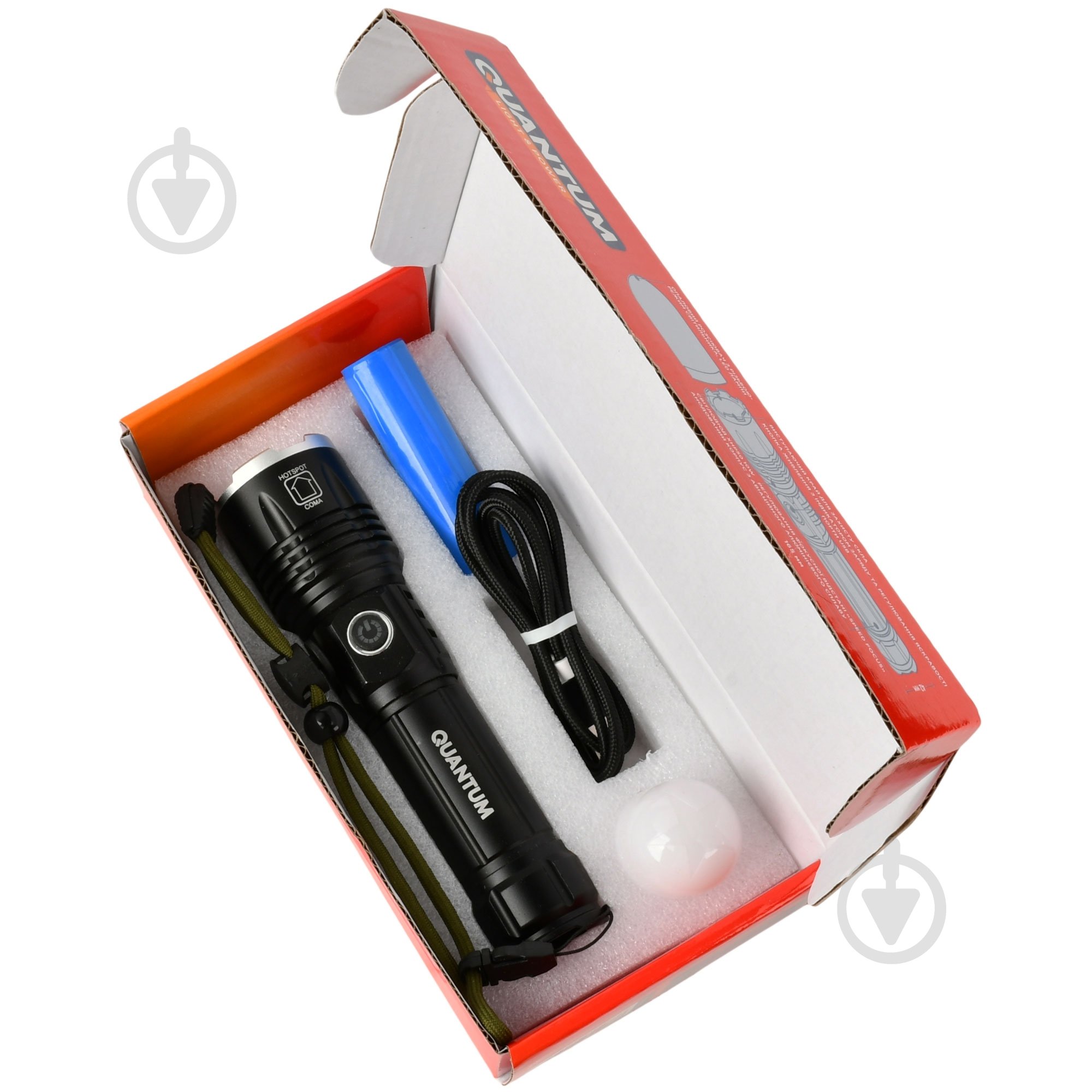 Ліхтарик Quantum Solid Highlight 10W LED 1000 Lm чорний QM-FL1021-CB - фото 3 Ліхтарик Quantum Solid Highlight 10W LED 1000 Lm чорний QM-FL1021-CB - фото 3