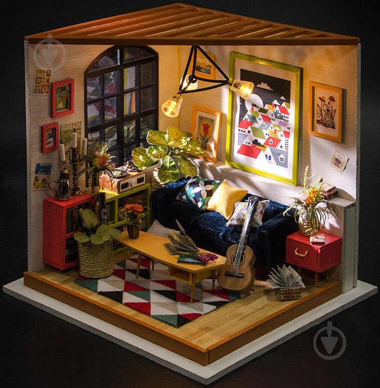 Конструктор Robotime Diy House Гостиная DG106 - фото 2