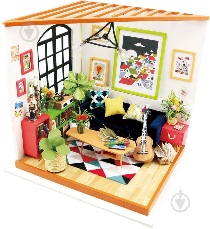 Конструктор Robotime Diy House Гостиная DG106 - фото 1