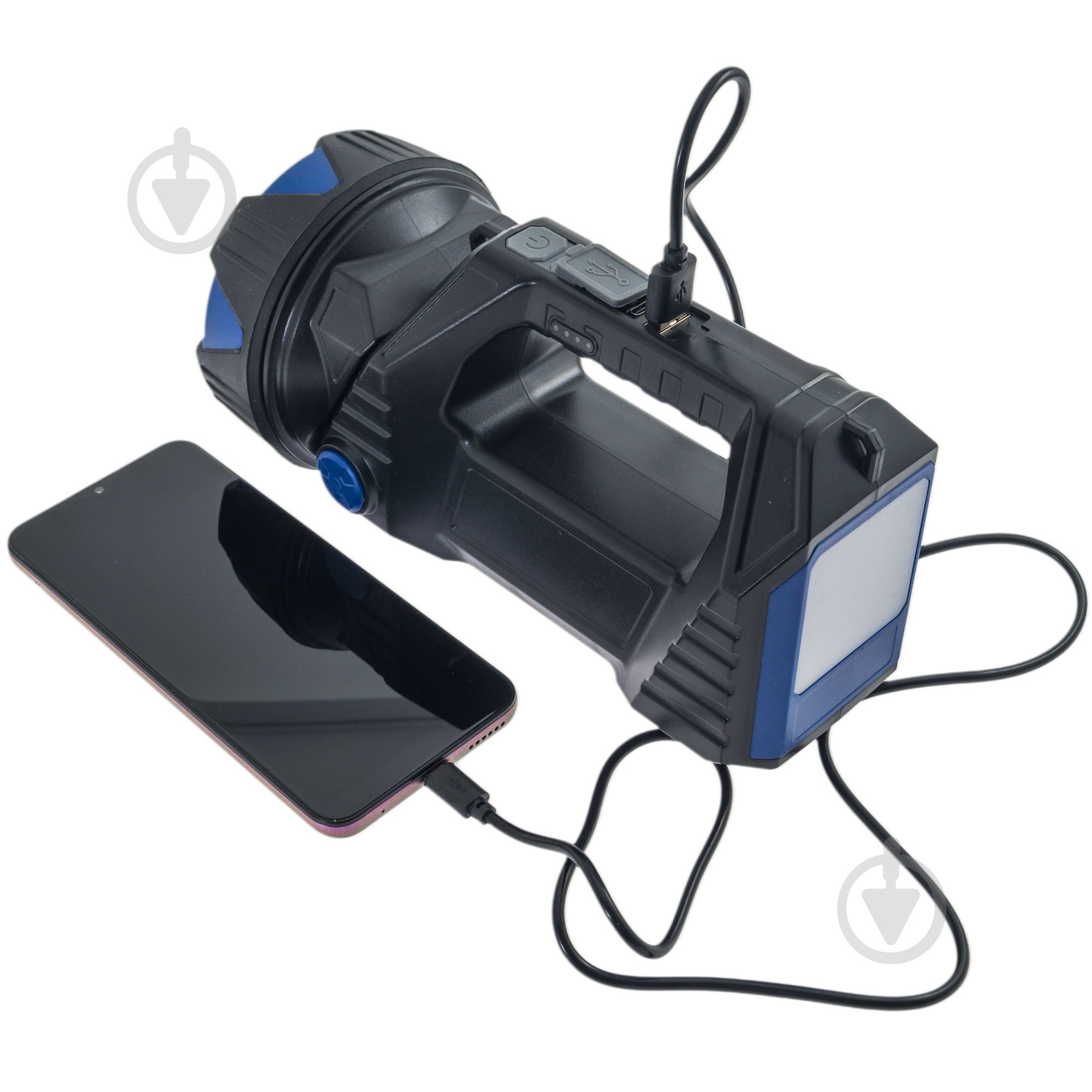 Фонарь поисковый Westinghouse 15W LED WF907 с функцией Power Bank 1200 Lm черный с синим WF907-CB - фото 17
