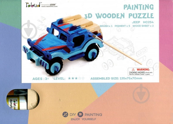 Конструктор-розмальовка Robotime Джип HC254 - фото 2