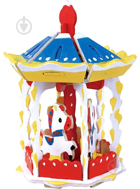 Конструктор-раскраска Robotime Карусель HC262 - фото 1 Конструктор-раскраска Robotime Карусель HC262 - фото 1