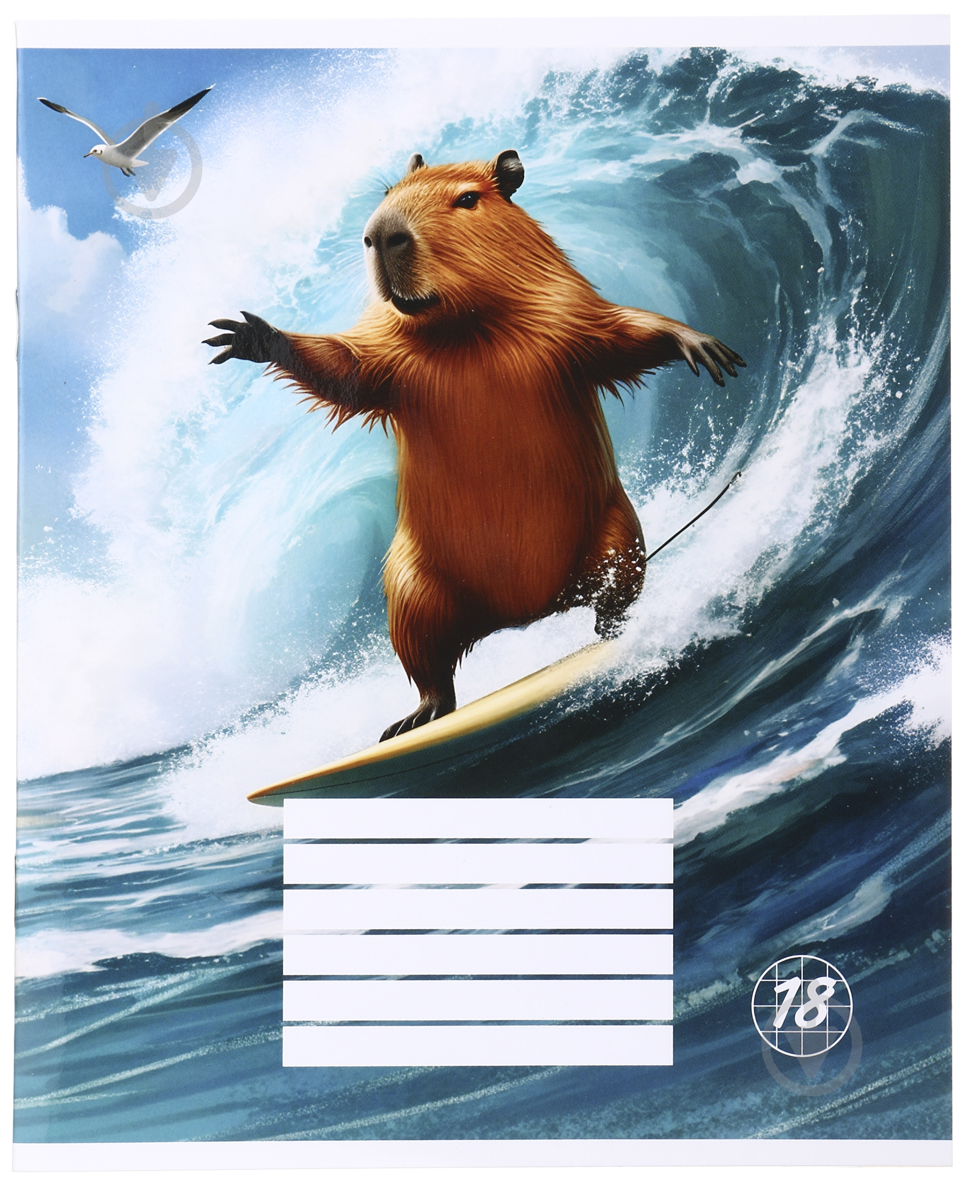 Зошит шкільний Capybara_25 18 аркушів у клітинку Nota Bene - фото 1