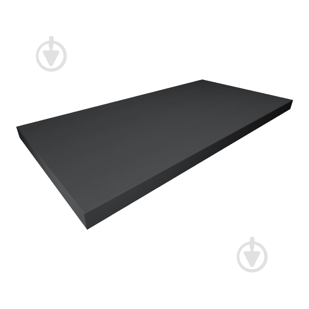 Полка DC прямая (стандарт) 800x280x16 мм антрацит - фото 1