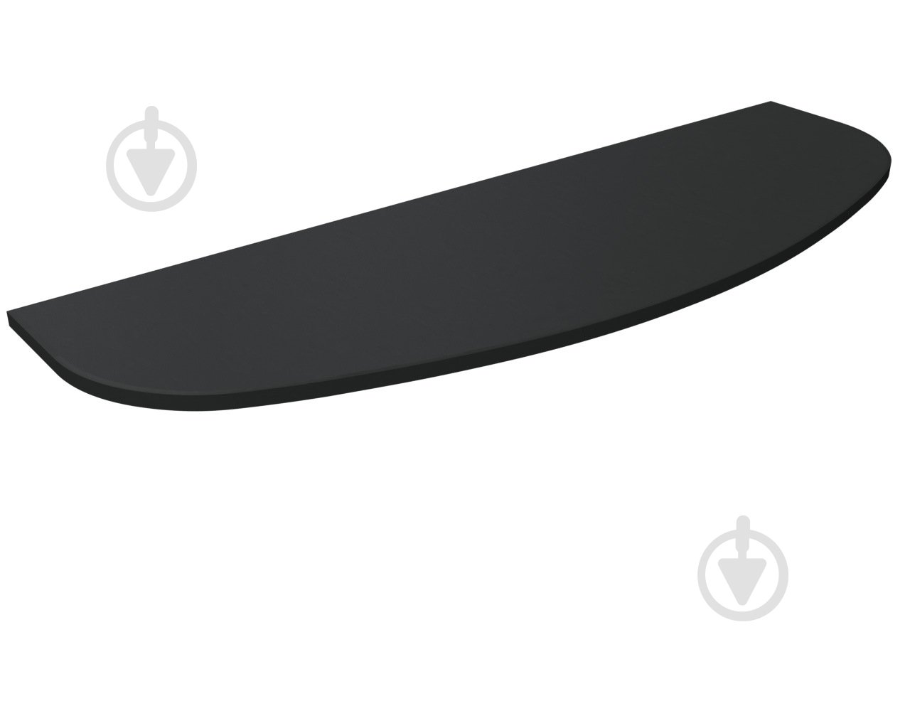 Полка DC прямая радиусная 800x250x16 мм антрацит - фото 1 Полка DC прямая радиусная 800x250x16 мм антрацит - фото 1