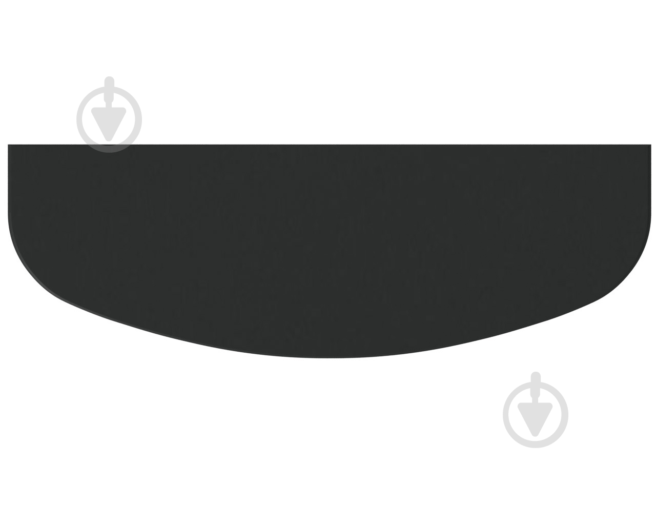 Полка DC прямая радиусная 800x250x16 мм антрацит - фото 2 Полка DC прямая радиусная 800x250x16 мм антрацит - фото 2