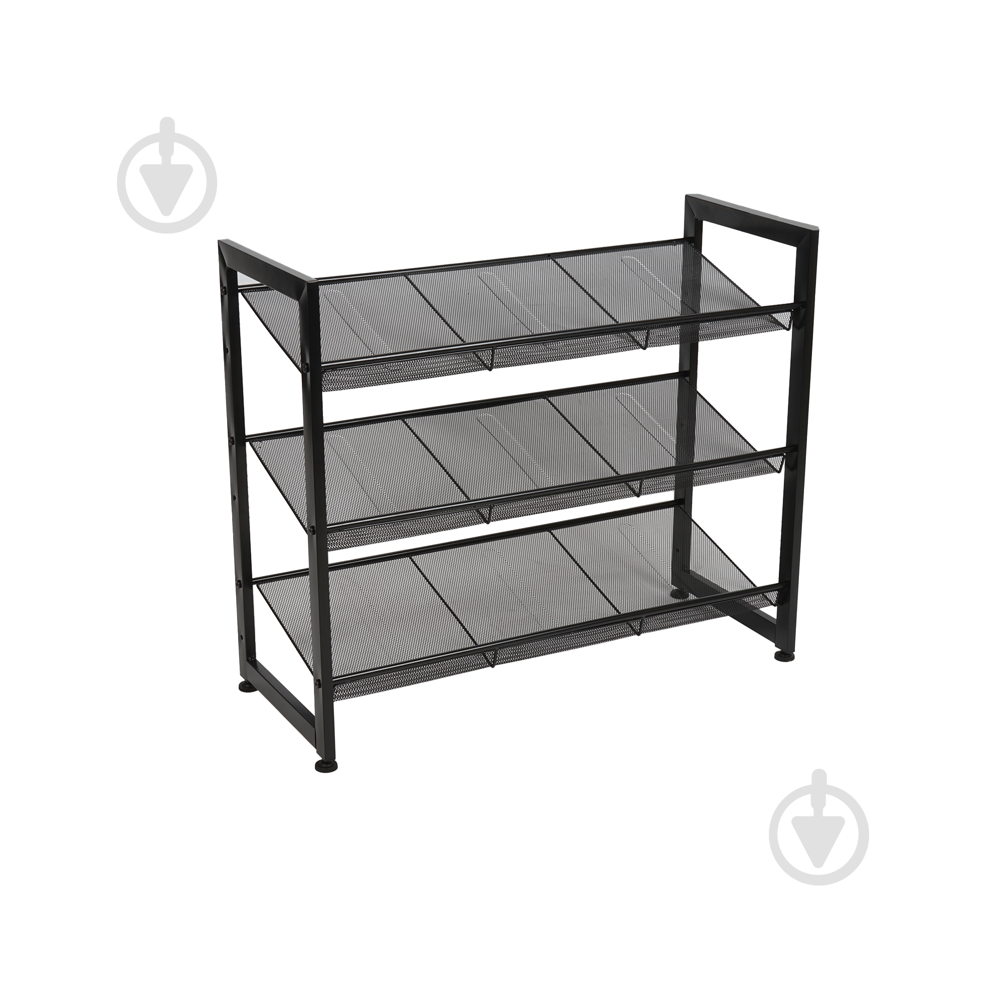 Подставка для обуви Домовий 3 уровня 740x305x630 мм черный (18175) - фото 1