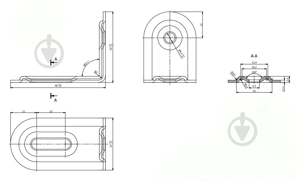 Уголок монтажный Domax L-образный 40x28x22 мм 1 мм FKS2 белый - фото 4 Уголок монтажный Domax L-образный 40x28x22 мм 1 мм FKS2 белый - фото 4
