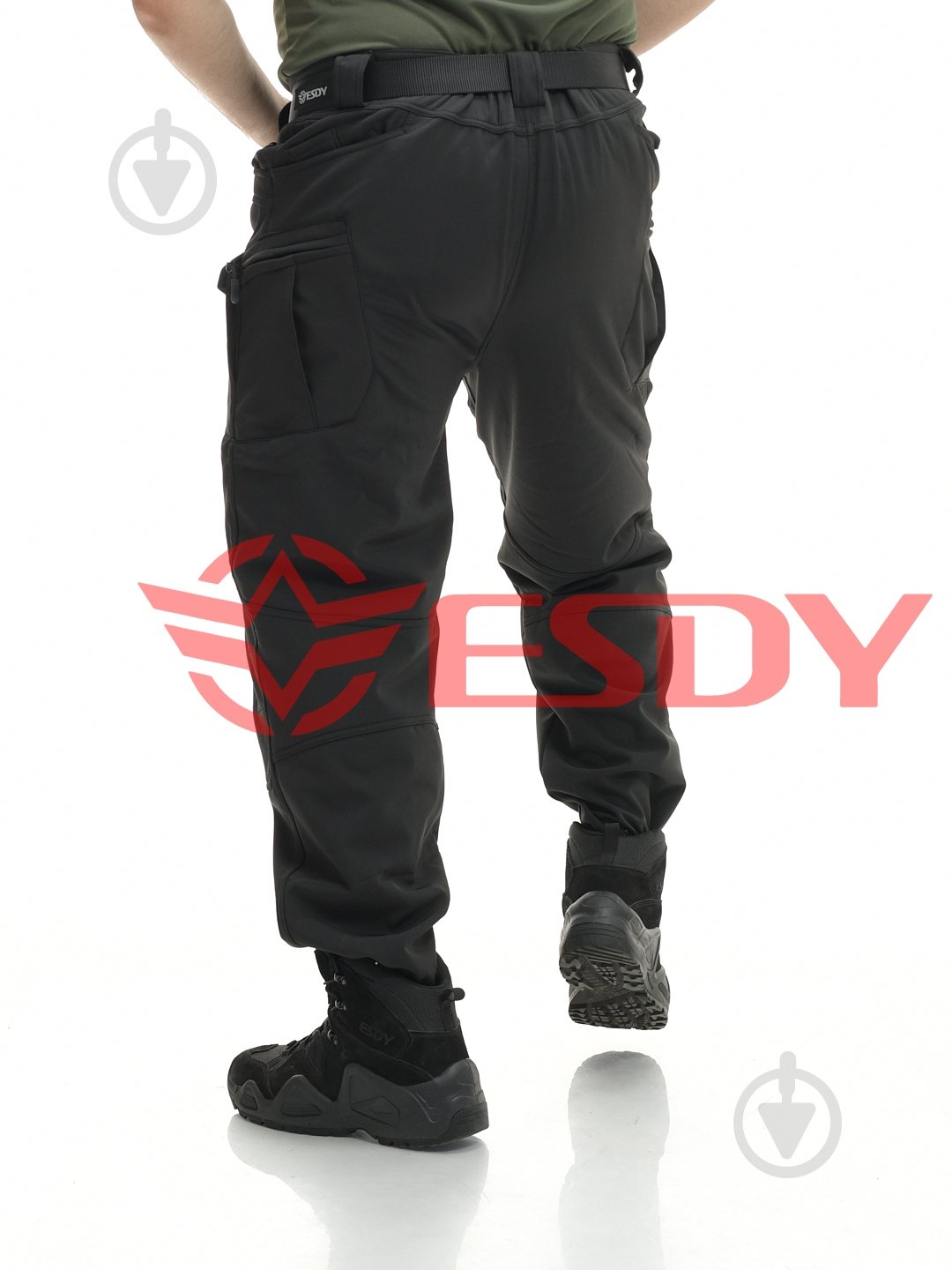 Брюки ESDY утепленные тактические Softshell IX-7 р. L черный - фото 7