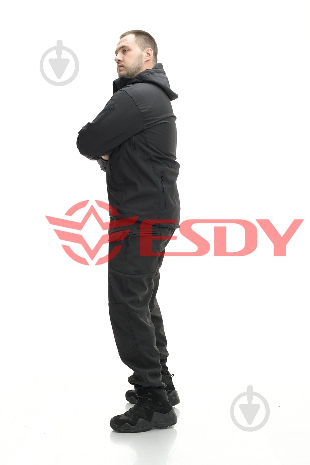 Брюки ESDY утепленные тактические Softshell IX-7 р. L черный - фото 8
