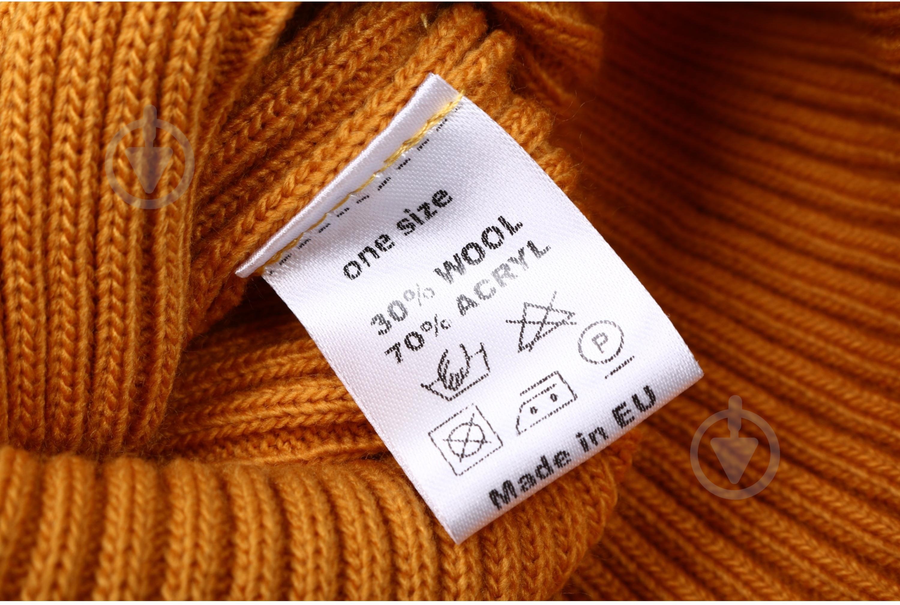 Шапка Pompona 24WP07k р.one size горчичный - фото 3