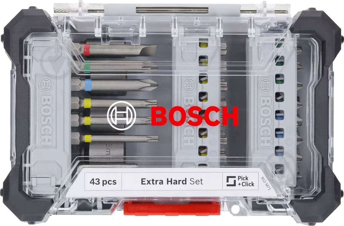 Набір біт і торцевих головок Bosch Extra Hard 43 шт. 2607017723 - фото 1