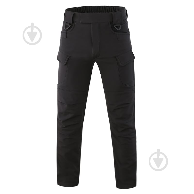 Брюки ESDY утепленные тактические Softshell IX-7 р. XXL черный - фото 2