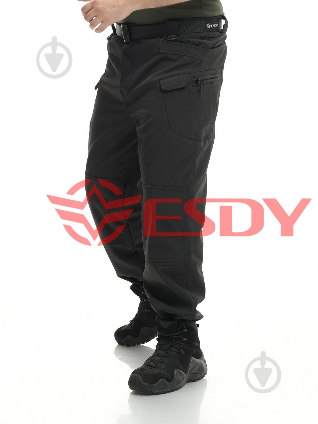 Брюки ESDY утепленные тактические Softshell IX-7 р. XXL черный - фото 3