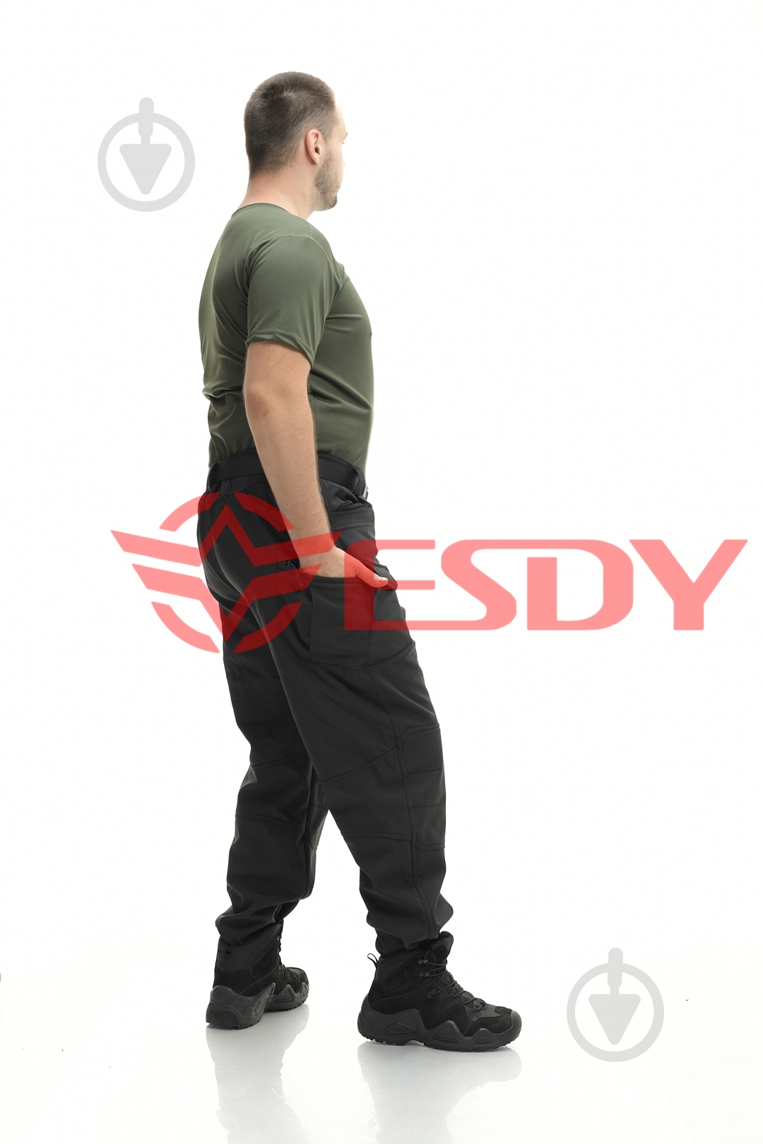 Брюки ESDY утепленные тактические Softshell IX-7 р. XXL черный - фото 7