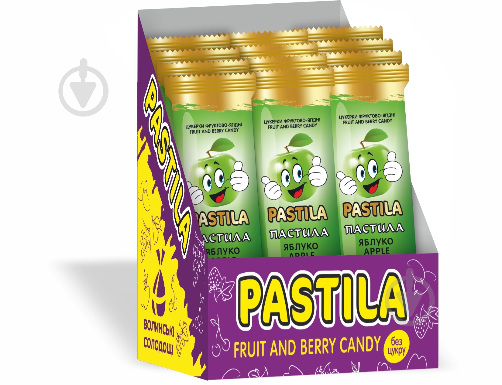 Пастила Волинські солодощі "Яблоко" 18 г - фото 1