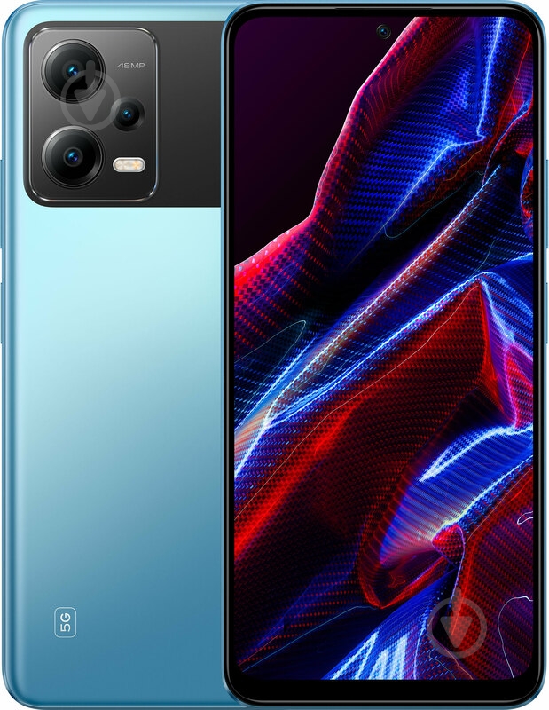 Смартфон POCO X5 5G 8/256GB blue (974727) - фото 1 Смартфон POCO X5 5G 8/256GB blue (974727) - фото 1