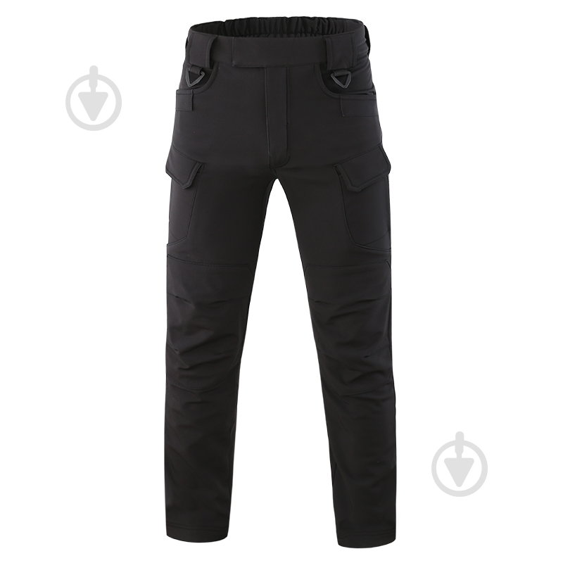 Брюки ESDY утепленные тактические Softshell IX-7 р. XXXXL черный - фото 2