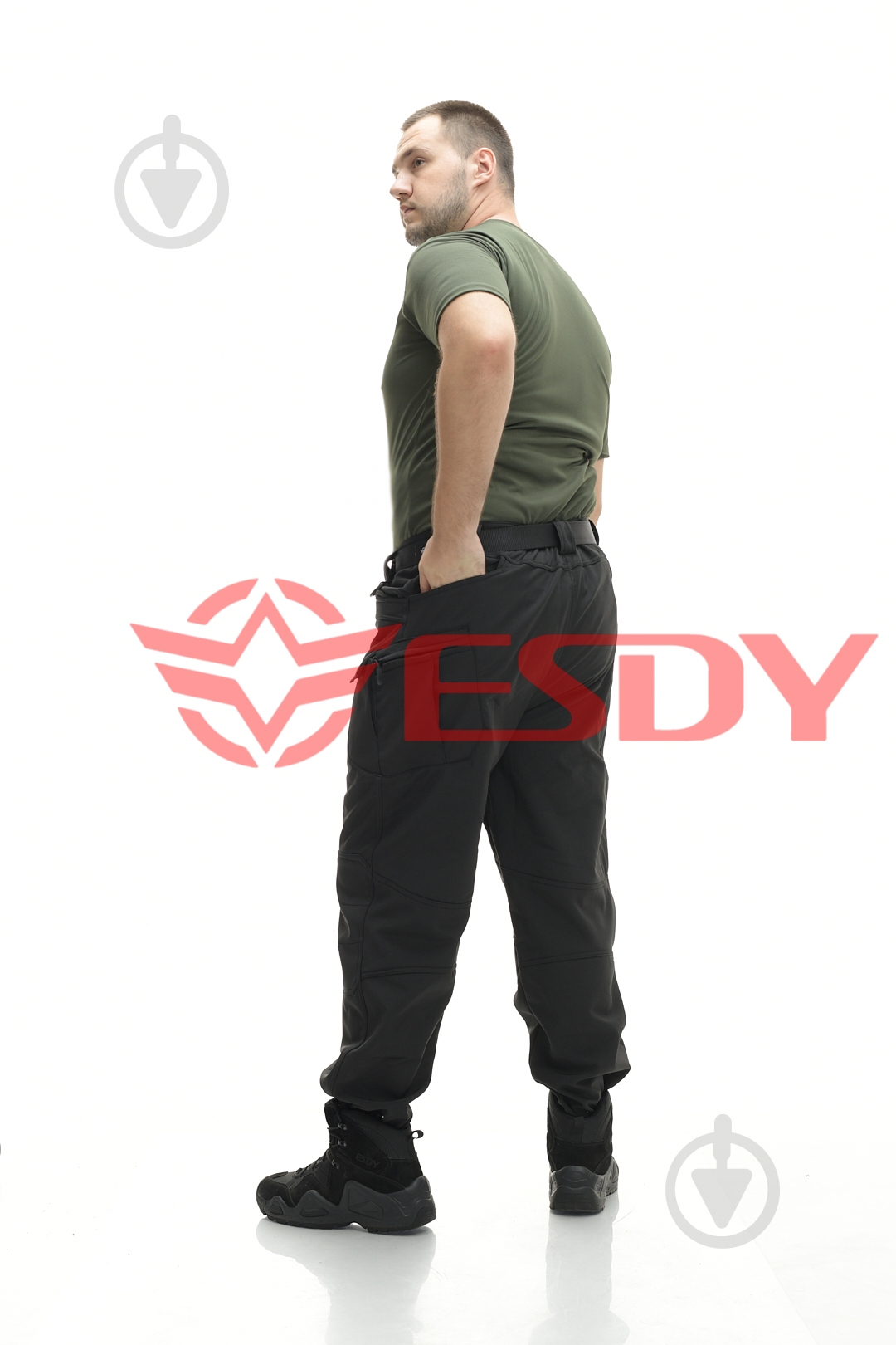 Брюки ESDY утепленные тактические Softshell IX-7 р. XXXXL черный - фото 4