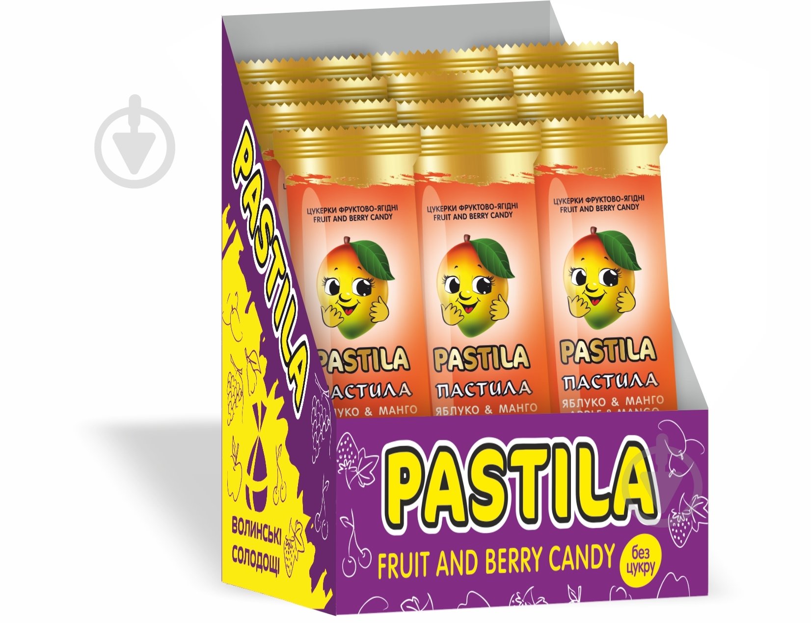 Пастила Волинські солодощі "Яблоко-манго" 18 г - фото 1 Пастила Волинські солодощі "Яблоко-манго" 18 г - фото 1