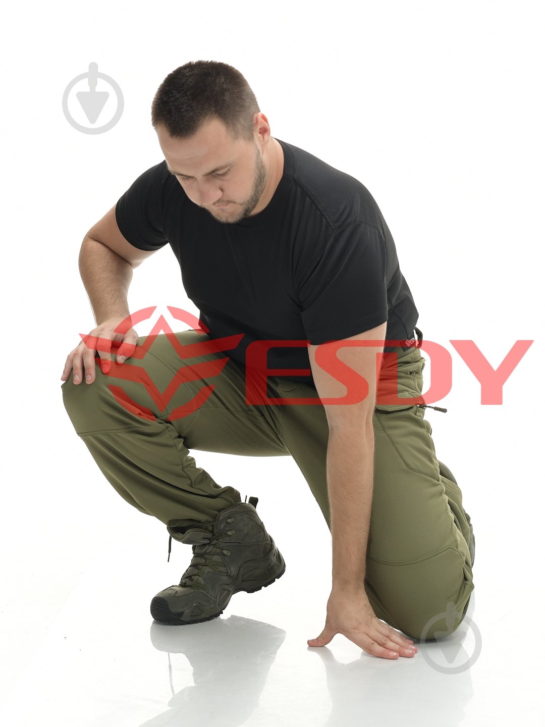 Штани ESDY утеплені тактичні Softshell IX-7 р. M олива - фото 3