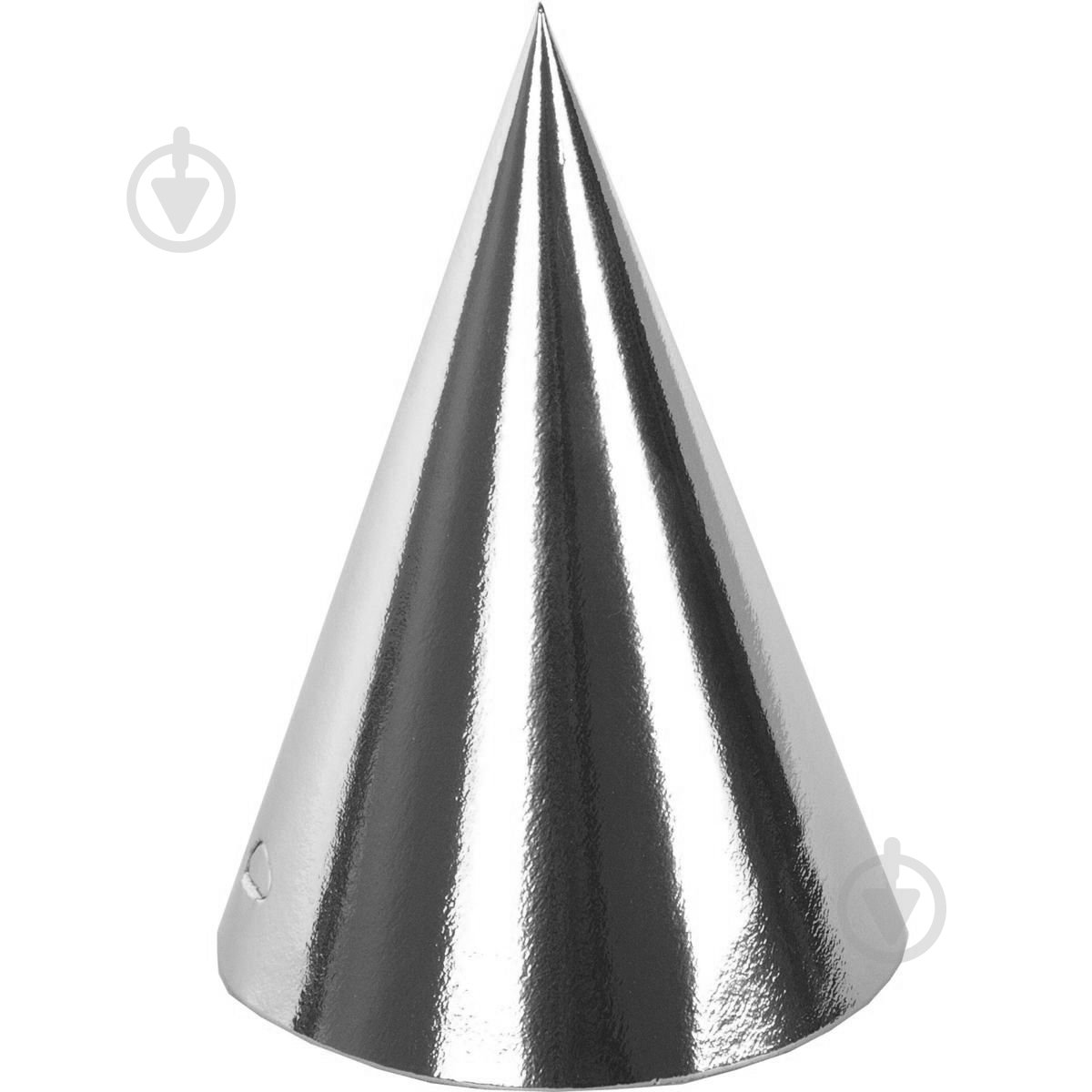 Набір ковпаків Святковий срібний Party Хата 5 шт. - фото 1 Набір ковпаків Святковий срібний Party Хата 5 шт. - фото 1