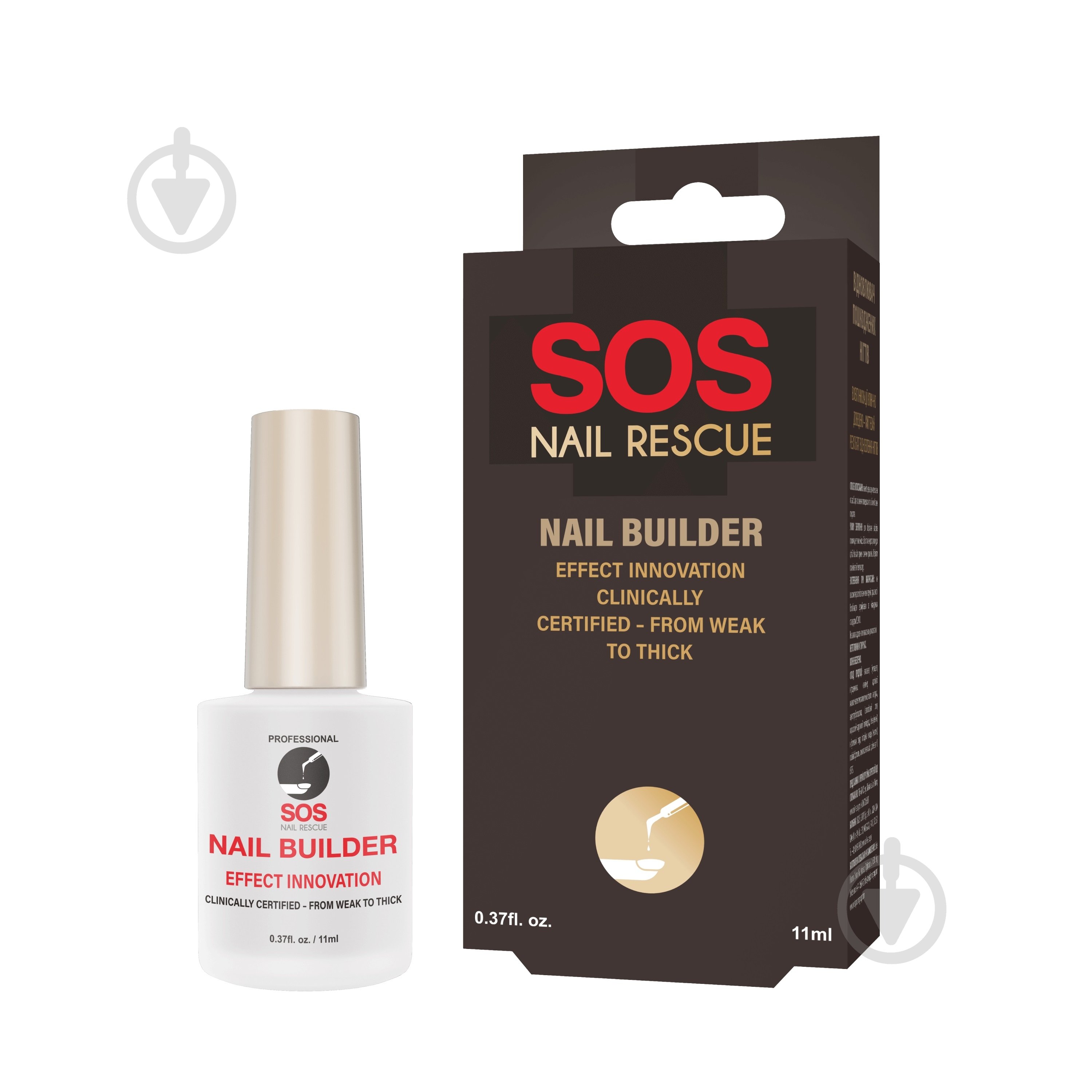 Восстановитель поврежденных ногтей SOS Nail Rescue 11 мл - фото 1