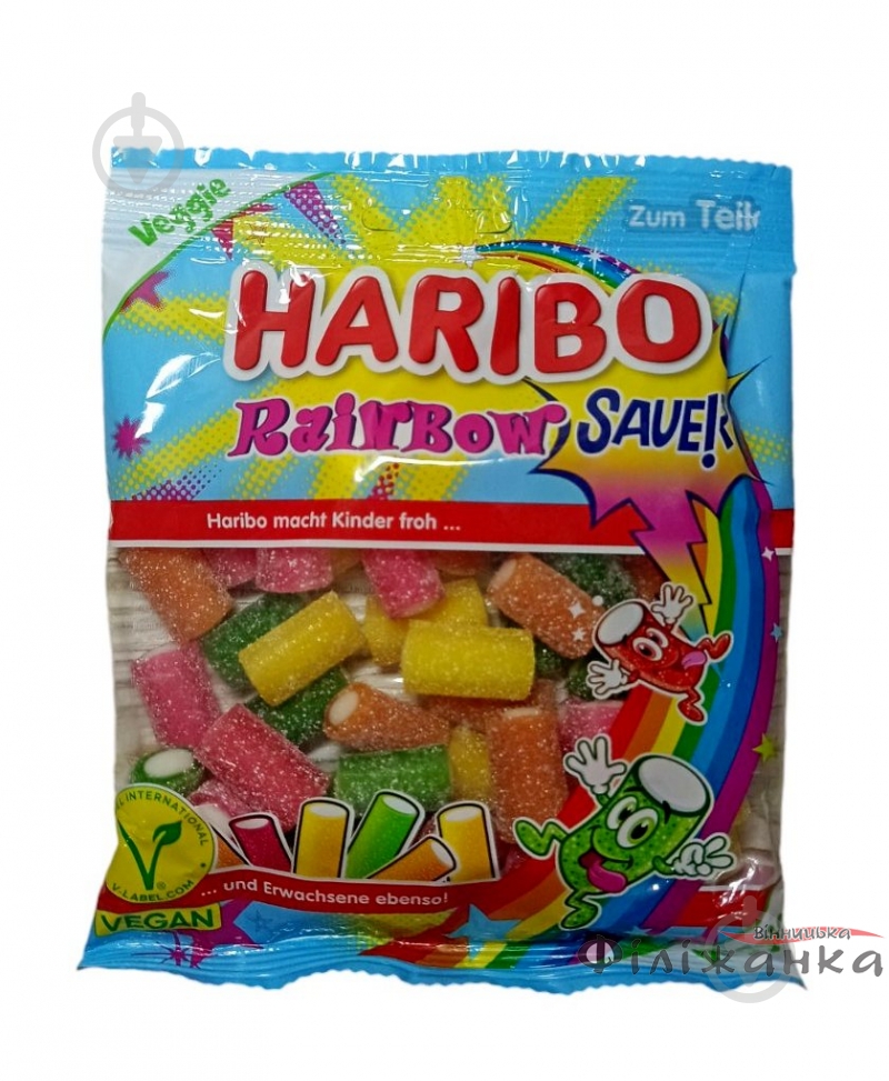 ᐉ Конфеты желейные Haribo Rainbow Sauer - Vegan 160 г • Купить в
